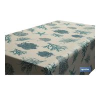 Rollo mantel antimanchas resinado 1,40 x 20m 50% alg/50% pol. mar