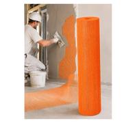 Rollo Naranja de Fibra de Vidrio 50 m, Malla de Refuerzo para Enlucido, Cinta para Grietas en Pared, Reparación de Cemento y Yeso(4 mm-160g/m²)