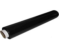 Rollos de film negro elástico para paquetes postales (400 mm x 250 m), negro, pack de 1