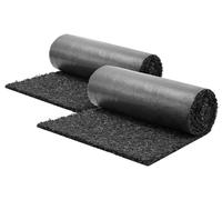 Rollos de láminas de caucho para acolchado, VEVOR, 4 rollos de 305 x 11,5 cm, bordes de acolchado de caucho reciclado, barrera para flores de aspecto natural con estacas, bordes de jardín de 1,3 cm de
