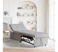 ROMHZKS Sofá cama estilo nubes gris funcionalidad diseño moderno multifuncional cama individual silla reclinable ahorra espacio compacto construcción ajustable opciones de altura marco duradero