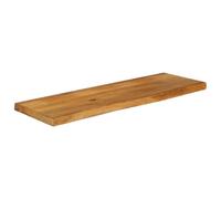ROMHZKS Tablero de escritorio de madera maciza de mango con borde natural rústico para oficina, escritorios o proyectos de muebles, mesa de madera versátil, 120 x 40 x 2,5 cm