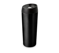 ROMINOX Taza térmica Recta de 500 ml, color negro, 500 ml, taza de café, taza para bebidas calientes, taza térmica, doble pared, lista para beber, 500 ml, tamaño: aprox. 8 x 8 x 21,5 cm