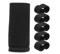 ROMISBABA 6 Piezas de Trabillas Elásticas para Cinturón de Nylon Negro, Sujetadores para Correas de Mochilas y Maletas Efecto de Fijación y Organización