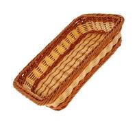 ROMISBABA Cesta Tejida de Plástico Ovalada para Cubiertos y Utensilios