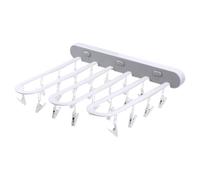 ROMISBABA Estante Plegable para Colgar Ropa Interior Clips a Prueba de Viento, Material PP Resistente, sin Necesidad de Clavos, Adecuado para Montaje en Pared Hogar