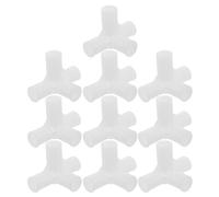 ROMISBABA Junta de Barra de Armario de Plástico Blanco de 12 Mm, 10 Piezas Conectores de Cuatro Vías para Secadora y Organizador en Apartamentos