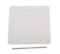 ROMISBABA Placa de Pared Ciega de Acero Inoxidable Tipo 120, Cubierta para Enchufe Eléctrico Cuadrada, Tapa Luminosa para Punto Eléctrico, Compatible para Techo y Pared, 1 Pieza