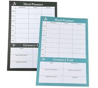 ROMISBABA Planificador de Comidas Semanal Diseño Práctico y Funcional de Papel 2 Cuadernos Desprendibles para Menú y Lista de Compra en Casa
