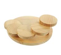 ROMISBABA Plato de Sushi Giratorio de Madera Estructura Escalonada