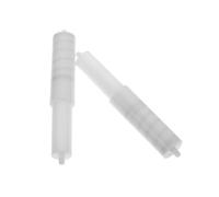 ROMISBABA Rodillo Portapapel Pack de 2 Unidades de Plástico Blanco Resorte Retráctil Práctico para Soporte de Papel Higiénico en Baños