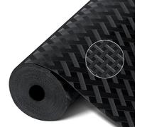 Romon Alfombrilla Antideslizante, Protector Cajones Cocina para Estantes de Nevera, 30x400cm Rollo EVA Alfombrillas Armario, Alfombras Non Adhesivo Protectores Antideslizante Cajones Cocina, Negro
