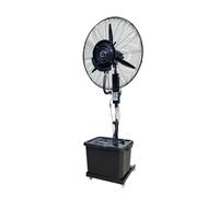 Romyqpipy Ventilador Nebulizador De Pie con DepóSito De Agua De 42L, 3 Velocidades, OscilacióN De 90°, Ventilador De Pedestal Exterior con Pulverizador, Enfriador De Aire para Taller Garaje PéRgola