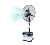 Romyqpipy Ventilador Nebulizador De Pie con DepóSito De Agua De 42L, 3 Velocidades, Ventilador De Pedestal Exterior con Pulverizador, OscilacióN De 90°, Enfriador De Aire para Taller Garaje PéRgola