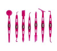 Ronyme 7 Piezas Aplicador de Película de Vehículo de Borde Herramienta para Vinilo Kit Multifuncional Material PP Adecuado para Especialistas en Filmado y Talleres Automotrices, Pink