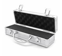 Ronyme Caja de Herramientas de Aluminio Ligera Maletín Estuche y Organizador con Espuma de Impacto Ajustable Carcasa de Aleación Duradera Apertura y Cierre, X-003