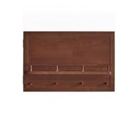 Ronyme Gancho de Pared para Armario Eléctrico Cubierta de Medidor Estante Decorativo Mueble Colgante Madera Maciza con Frente Abatible y Ganchos Inferiores, Nogal - Horizontal, Horizontal
