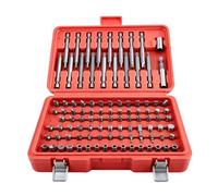 Ronyme Juego de Puntas para Destornillador con Surtido de Puntas y Sockets Adaptador y Organizador Material S2 Estuche Compacto de Doble Compartimento