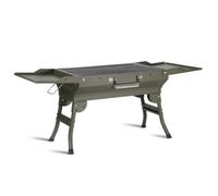 Ronyme Parrilla de Barbacoa Exterior Plegable Portátil Parrilla de Carbón Parrilla de Briquetas Parrilla de Camping Construcción de Hierro Duradera con