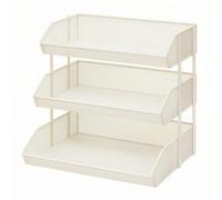 Ronyme ría Inpendien Rectangular sin Instalación ría Malla Multiusos Organizador con s Malla para Baño, 3-Niveles Grande