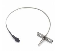 Ronyme Sonda de Temperatura para Parrilla RTD Repuesto para de Control con Cuerpo Metálico y Cable Brida de Montaje Rectangular Adecuada para Cocción Constante Asados Cocina al Aire Libre