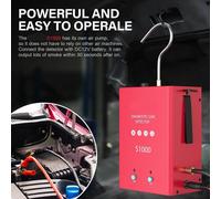 Rookgenerador: Máquina para generar humo, utilizada para detectar fugas, con alimentación de 12V y soporte para fluorescencia