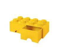 Room Copenhagen Caja de almacenaje apilable Ladrillo 8 pomos 2 cajones 9,4 l Amarillo