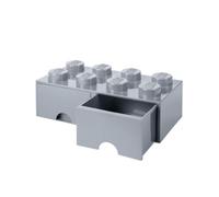 Room Copenhagen Caja de almacenaje apilable 40061740, con 2 cajones, 9,4 l, Gris (50 x 25 x 18 cm)