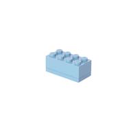 Room Copenhagen 40121736 Minicaja de 8 espigas de Lego, Caja para tentempiés, Claro, plástico, azul royal clair