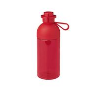 Room Copenhagen 40420001 Lego, Botella de Agua Transparente, 500 ml, Apta para Hielo, roja, Polipropileno, Rojo, 45x35x25 cm