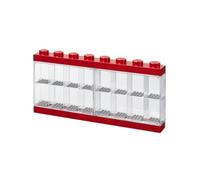 Room Copenhagen-Caja expositora para 16 Minifiguras de Lego, Contenedor apilable para Pared o Escritorio, roja, Color Rojo, Grande 40660001