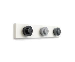 Room Copenhagen Conjunto de colgadores de Pared Lego, Blanco, Negro, Gris, One Size