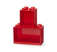 Room Copenhagen Conjunto de estantes Tipo Bloques Lego, 2 Unidades, Rojo, One Size (41171730)
