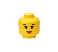 Room Copenhagen Caja apilable Emblemática cabeza pequeña de LEGO 2,0 l amarilla para niña
