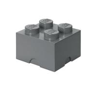 Room Copenhagen Ladrillo de almacenamiento 4 espigas apilable 5,7 l Gris oscuro