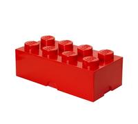 Room Copenhagen Lego - Ladrillo de Almacenamiento con 8 perillas, Color Rojo Brillante