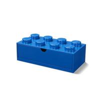 LEGO - Cajón apilable de escritorio con 8 perillas, color azul