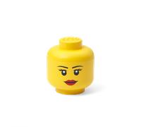 Room Copenhaguen LEGO Caja almacenaje mini en forma de cabeza de minifigura de niña.