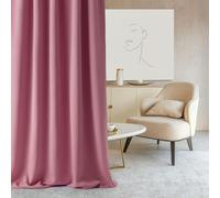 room99 Cortina Aura 140 x 280 cm con Cinta Multifuncional, Color Rosa, Tela Mate, fácil Montaje y Mantenimiento