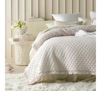 room99 Molly Elegante Colcha en Beige 220 x 240 cm Manta versátil como Colcha para Cama o Sofá, Ideal como Colcha para Cama y Sofá