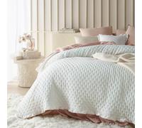 room99 Molly Elegante Colcha en Color Crudo 170 x 210 cm Manta versátil como Colcha para Cama o Sofá, Ideal como Colcha para Cama y Sofá