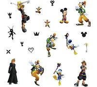 RoomMates RMK3974SCS Kingdom Hearts - Adhesivos decorativos para pared, color negro, amarillo, azul