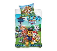 Ropa de Cama de la Patrulla Canina, Ropa de Cama Infantil para niñas y niños, 2 Piezas, 1 Funda de Almohada de 80 x 80 cm y 1 Funda nórdica de 135 x 200 cm