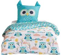 Ropa de cama para cuna, 140x200 cm, modelo "LAZY MORNING", algodón, funda de cojín con orejas