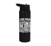 Ropa de director de servicio de alimentos - Diseño de directores divertidos Stainless Steel Insulated Water Bottle
