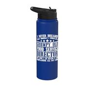 Ropa de director de servicio de alimentos - Diseño de directores divertidos Stainless Steel Insulated Water Bottle