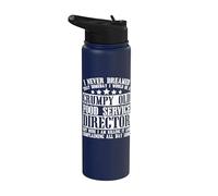Ropa de director de servicio de alimentos - Diseño de directores divertidos Stainless Steel Insulated Water Bottle