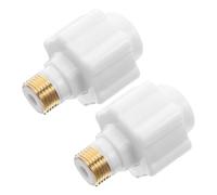RORPOIR 2 Piezas Accesorios para Calentadores de Agua Eléctricos Aislamiento Antieléctrico de Cobre y Pbt, Pared Hermética para Calentador de Ducha Eléctrico, Instalación Segura