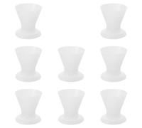 RORPOIR 8 Piezas Vaso de Silicona para Mezclar, Base Engrosada, Vertido | Resistencia Química, Limpieza Fácil, Borde Redondeado y Base Antideslizante, Uso en Clínicas