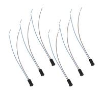 RORPOIR Base de Lámpara G4 Cable de 20 Cm de Plástico Reutilizable Negro, Portalámparas Pequeño Resistencia al de 6 Piezas para Proyectos de Iluminación